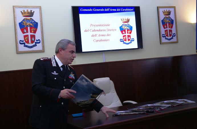 presentazione calendario carabinieri