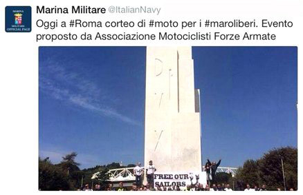 roma corteo marina per marò 2