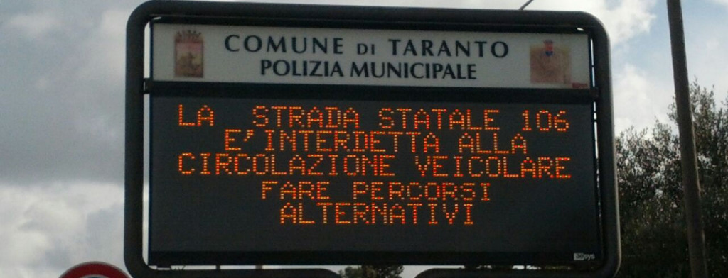 corteo indotto ilva strada interrotta1