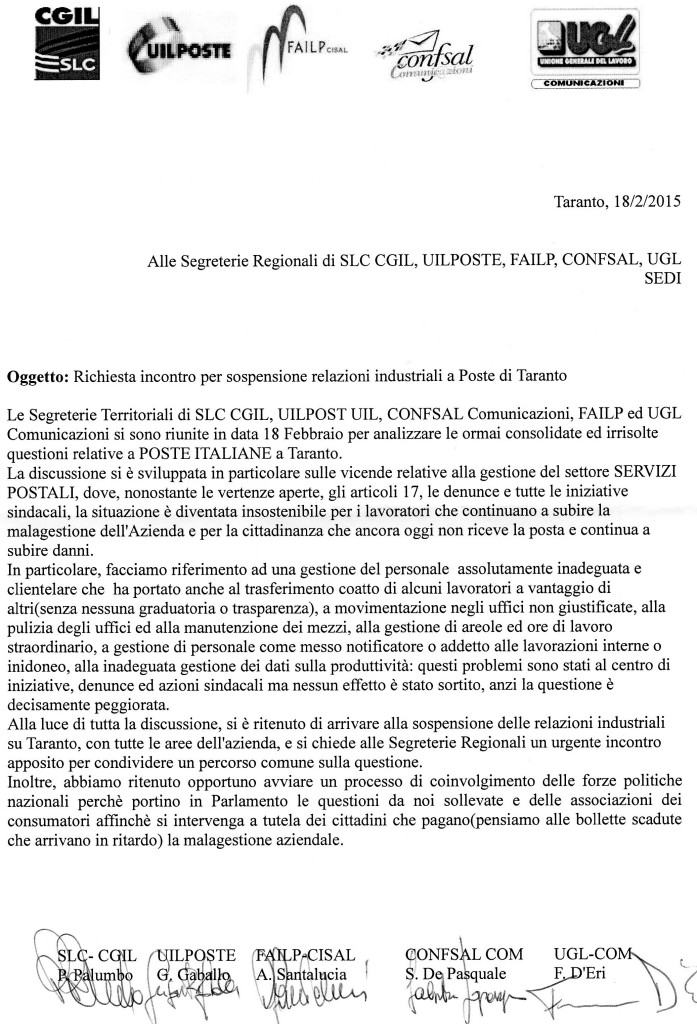 poste taranto