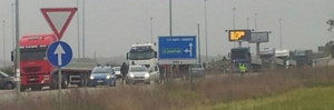 tir sulla statale 4