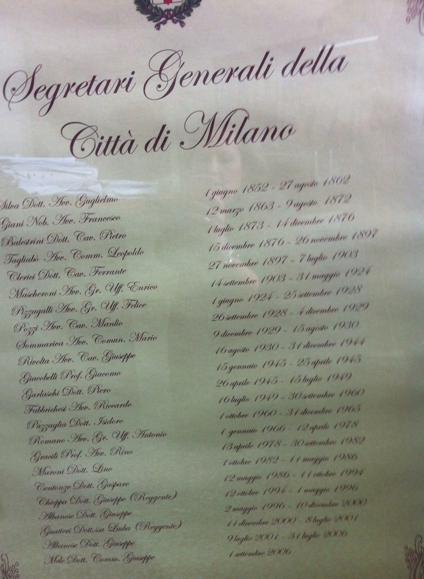 segretari comune milano 1