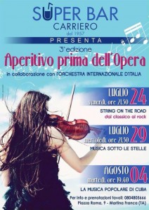 aperitivo prima dell'opera