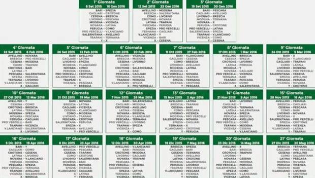 CALENDARIO COMPLETO SERIE B