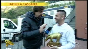 tapiro d'oro ad antonio cassano