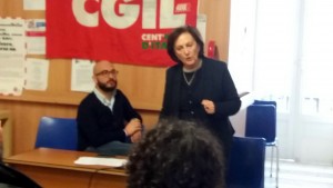 conferenza stampa cgil depuratore