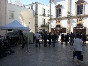 martina franca michele placido set
