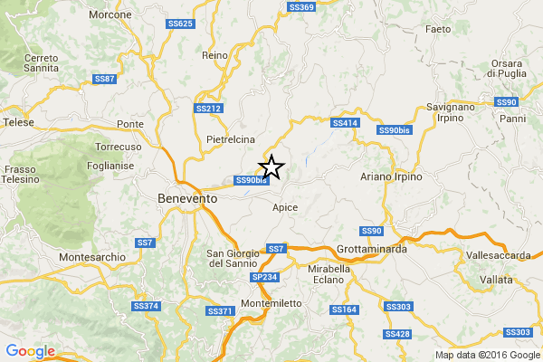 terremoto benevento
