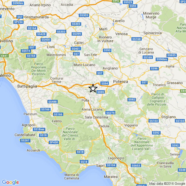 terremoto provincia potenza