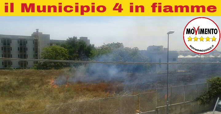 bari incendi municipio 4