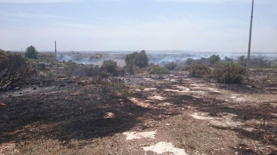 taranto incendio paolo VI 25 giugno 2016