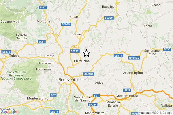 terremoto pietrelcina
