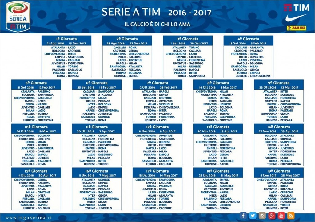 calendario serie a