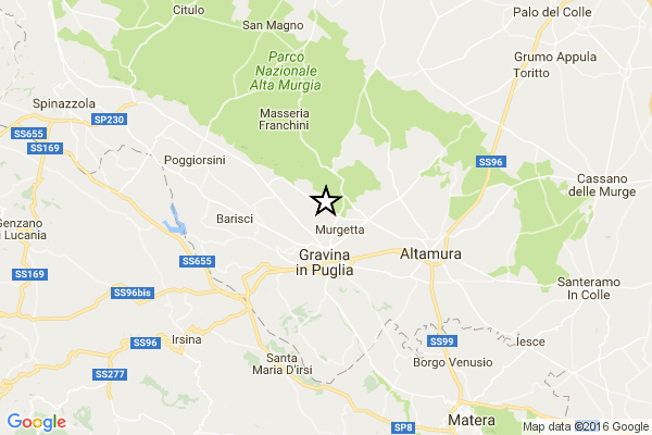 terremoto gravina in puglia