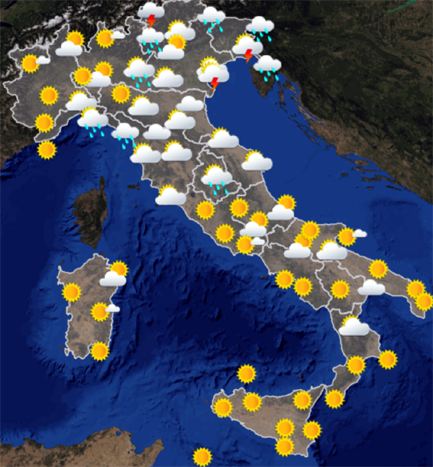 italia meteo 25 giugno 2017