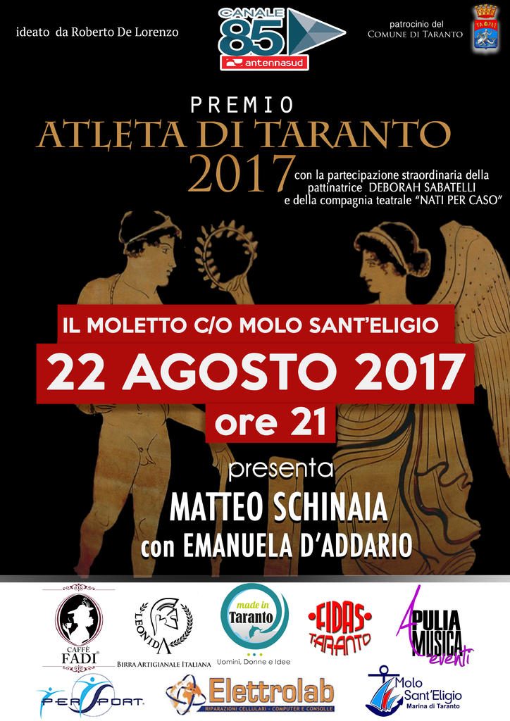 locandina premio atleta di taranto 2017