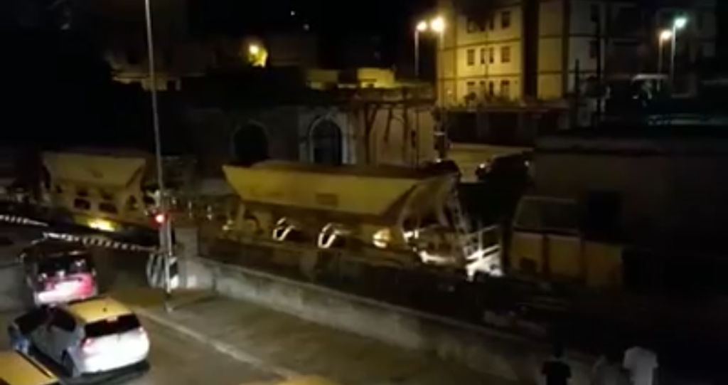 ferrovie sud est lavori notte