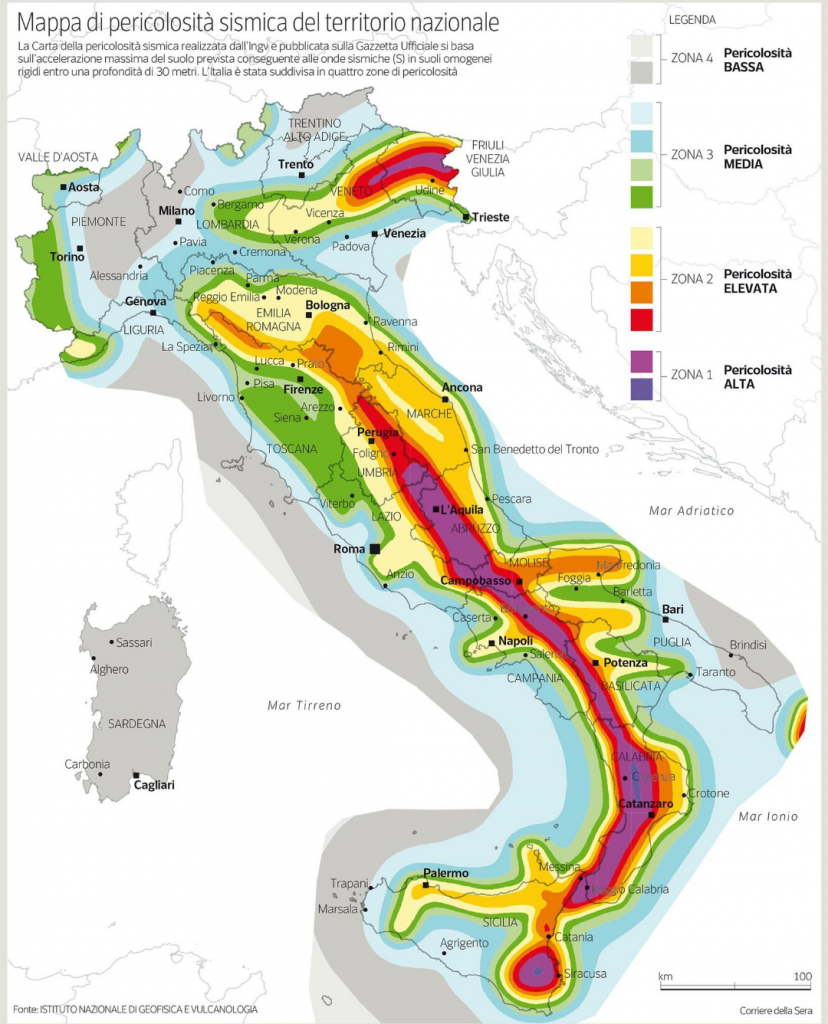 italia sismologia