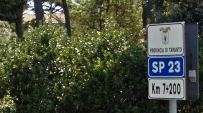 strada provinciale 23 cartello