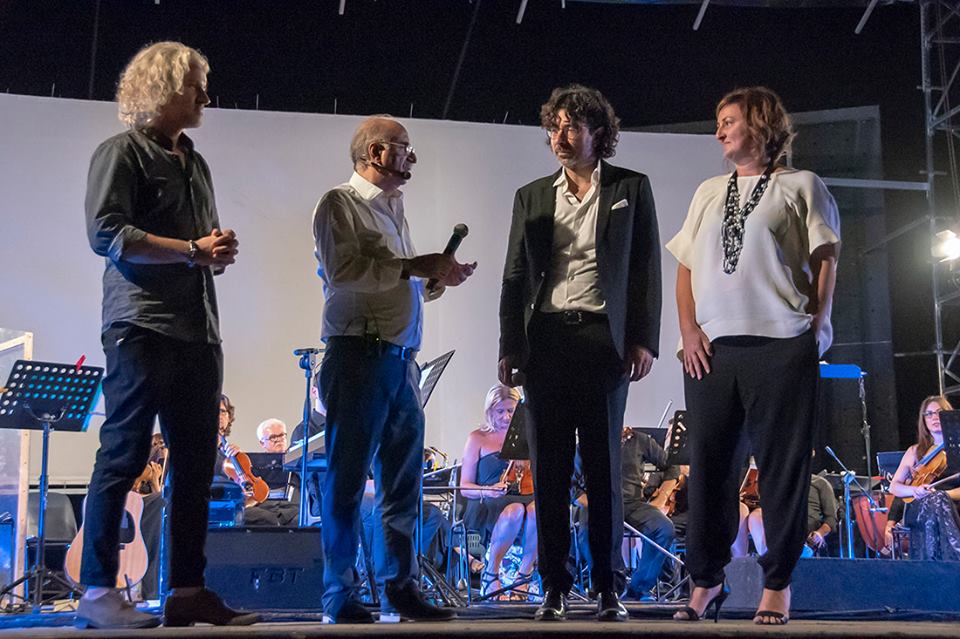 Da Sx Fabiano Marti Claudio Frascella Piero Romano e Valentina Tilgher