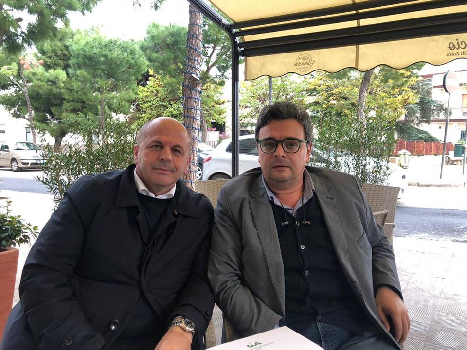 Incontro Domenico Vitto Presidente Anci Puglia e Giannicola DAmico vicepresidente CIA Puglia