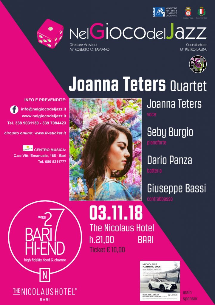 locandina Joanna Teters Quartet
