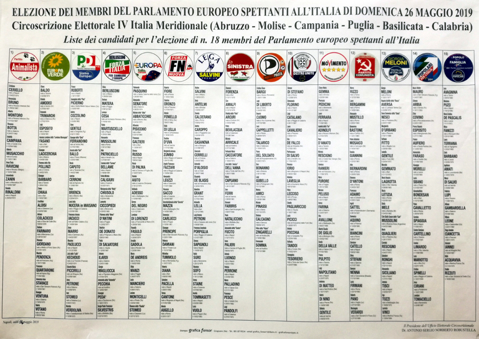 candidati elezioni europee 2019 1