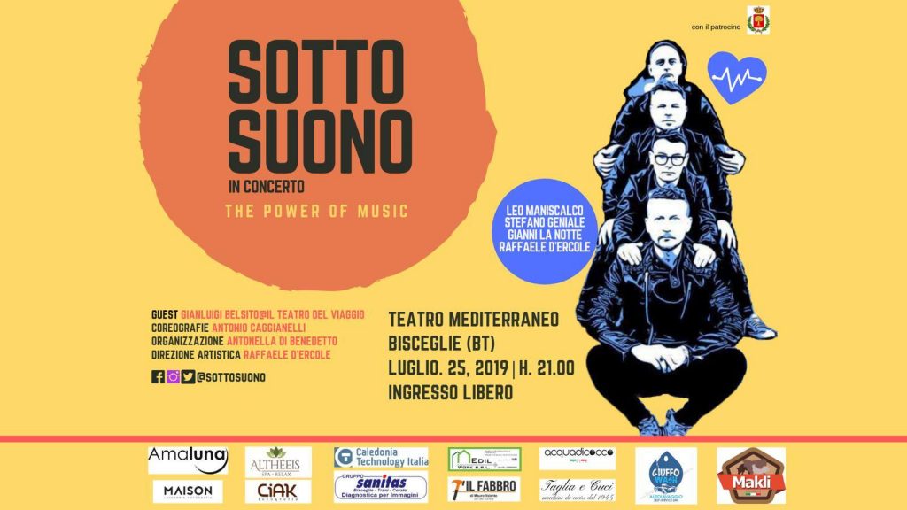 Invito SOTTOSUONO 25 luglio@Teatro Mediterraneo Bisceglie BT