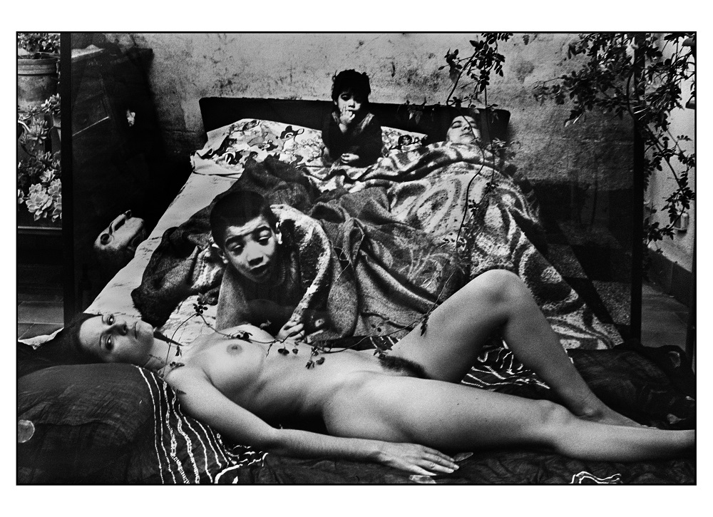 Letizia Battaglia Nude rielaborazione Lettone