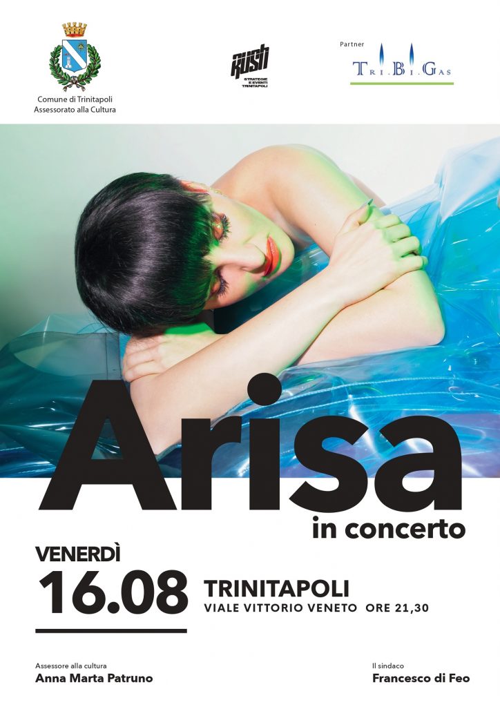 Loc. Arisa in concerto a Trinitapoli 16 agosto ore 21 ingresso gratuito