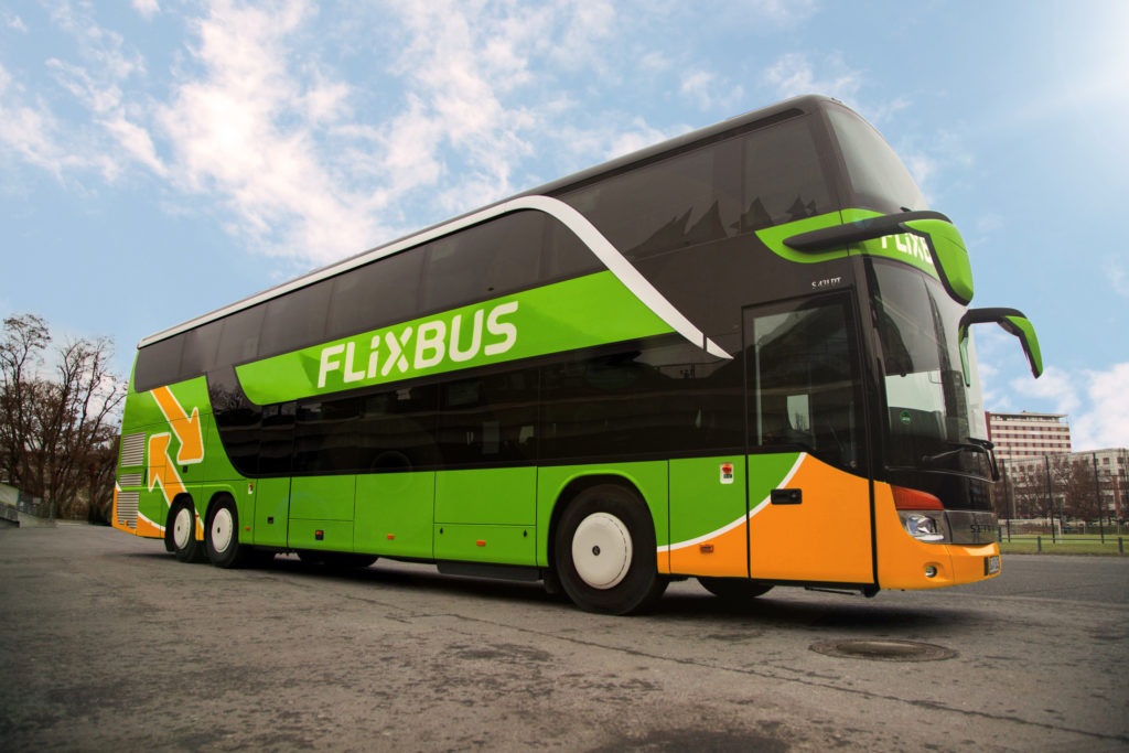 FlixBus Bus on the road