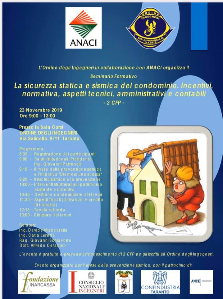 23 nov 2019 ordine ing taranto