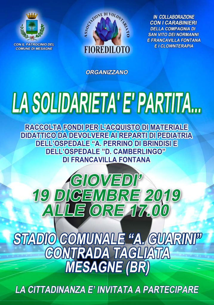 Locandina Partita Solidale