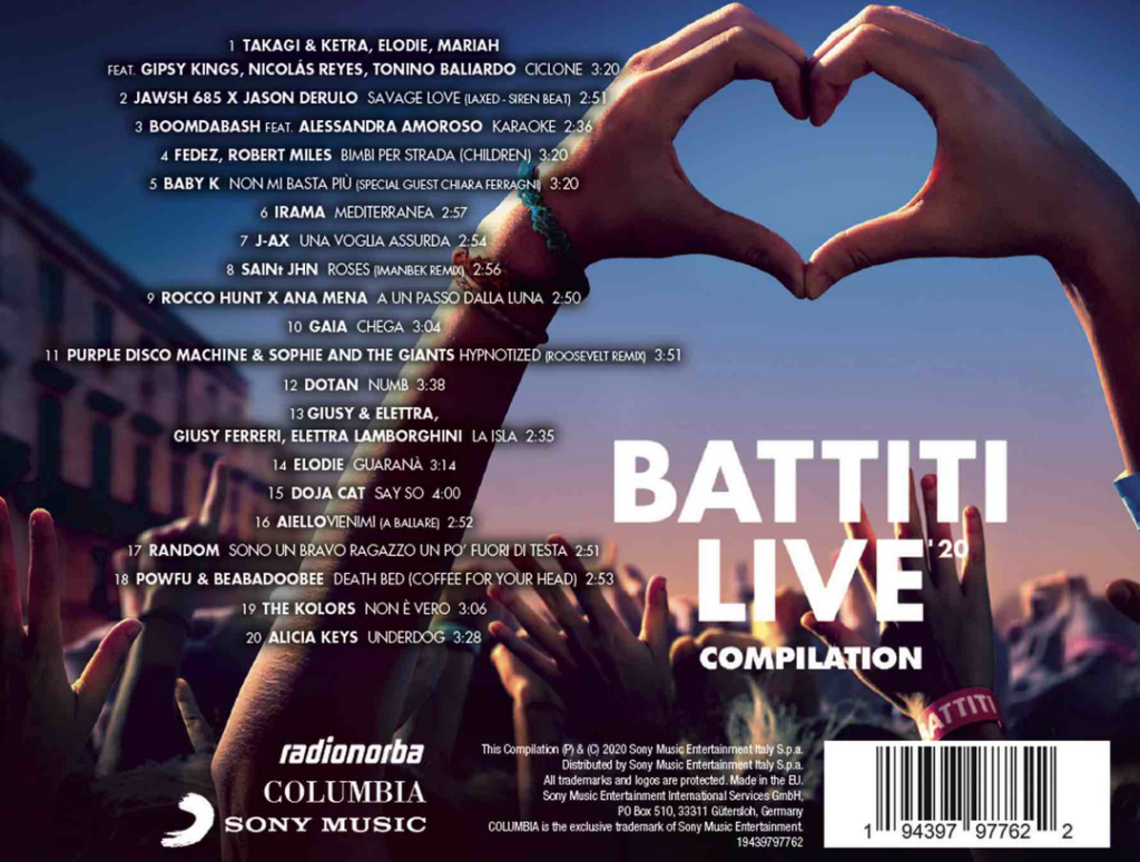 Battiti Live Compilation Da Oggi Il Primo Disco Firmato Radionorba Noi Notizie