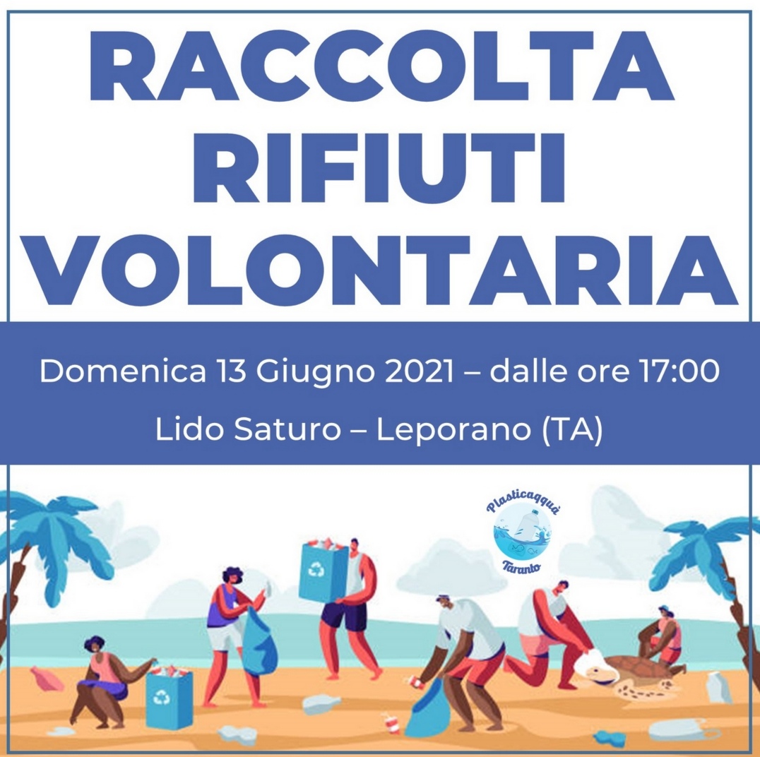 Leporano, raccolta di plastica in spiaggia oggi pomeriggio. Stamattina l’ecolibreria nel parco di Taranto Plasticaqquà Leporano, raccolta di plastica in spiaggia oggi pomeriggio. Stamattina l’ecolibreria nel parco di Taranto Plasticaqquà