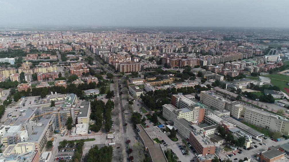 foto aerea Policlinico Riuniti