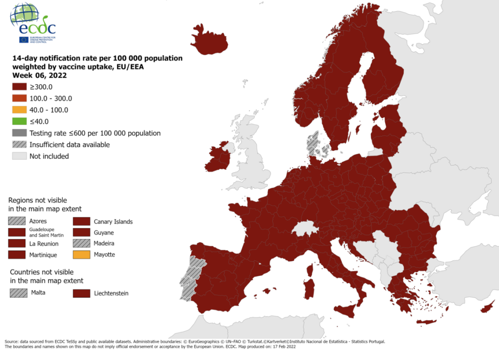 2022w06 COVID19 EU EEA CouncilMap