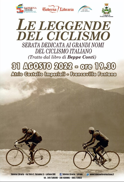 Locandina Le leggende del ciclismo 31 agosto Francavilla Fontana