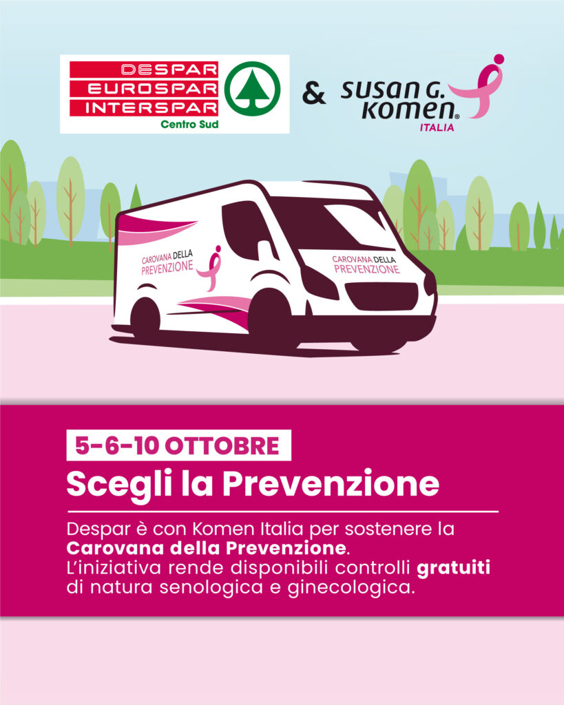 Despar con Komen Italia comunicazione POST