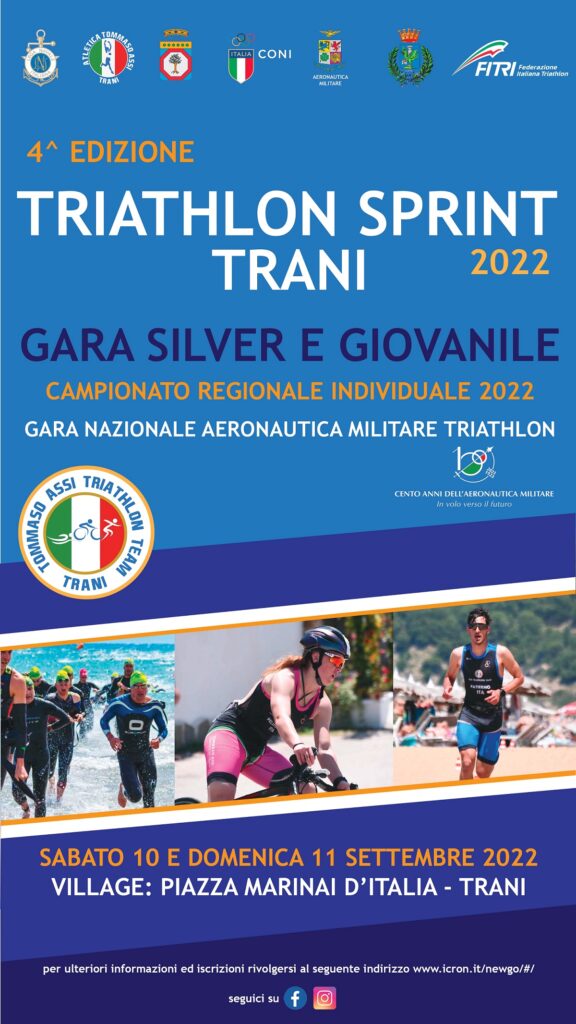 Loc. Trani Triathlon Sprint 2022 10 e 11 settembre 2022 Trani