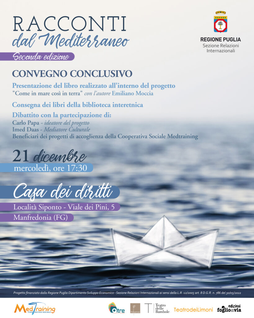 Locandina Racconti dal Mediterraneo evento 20 dicembre