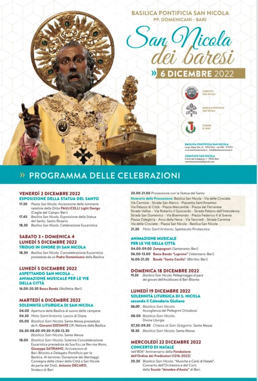 Bari: San Nicola Festa patronale