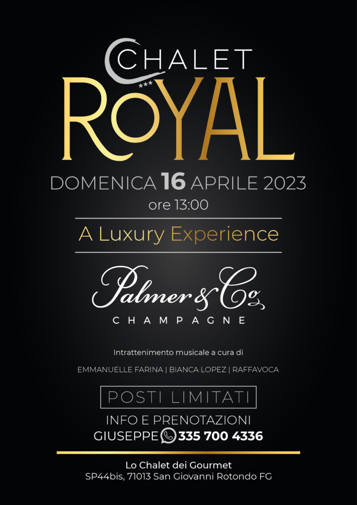 Loc. Chalet Royal 16 aprile ore 13 @Lo Chalet dei Gourmet