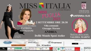 Il 2 settembre ad Andria lelezione di Miss Puglia