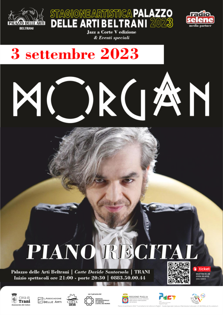 Loc. Morgan Piano Recital 3 settebre Palazzo delle Arti Beltrani Trani