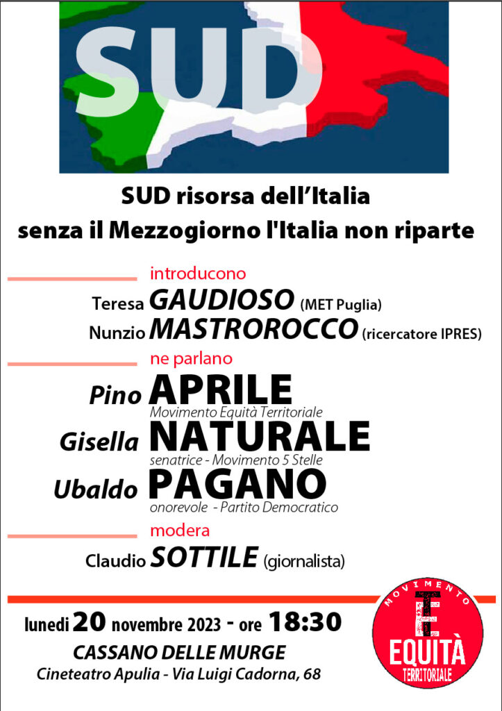 locandina SUD risorsa dellItalia