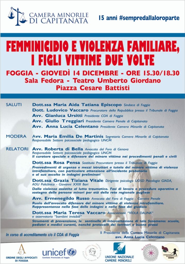 Foggia Femminicidio e violenza familiare