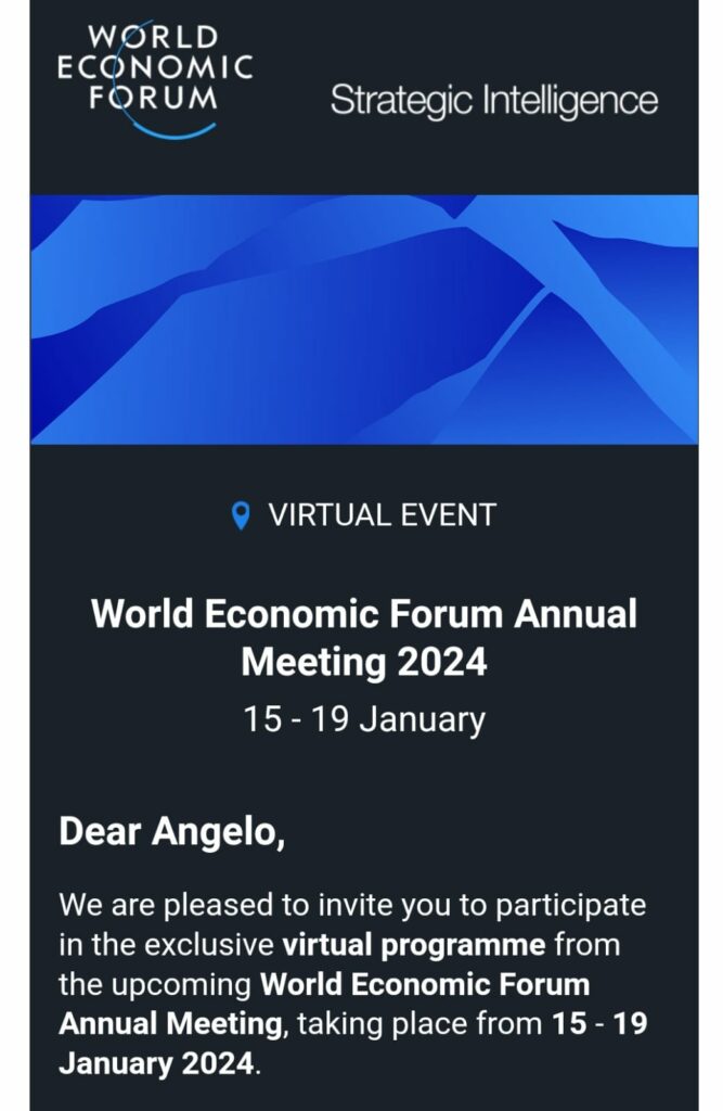 invito WEF 2024 Noi Notizie.