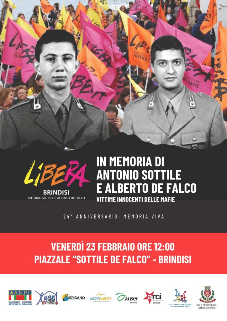 In memoria di Antonio Sottile e Alberto De Falco (Brindisi, 23.02.2024)