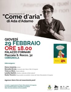 LOCANDINA PRESENTAZIONE LIBRO COME DARIA